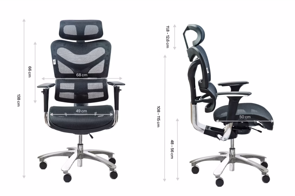 Spinergo Manager rozměry